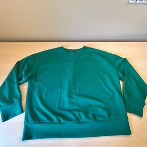 PrettyGarden Vibrant Green Crewneck Sweatshirt